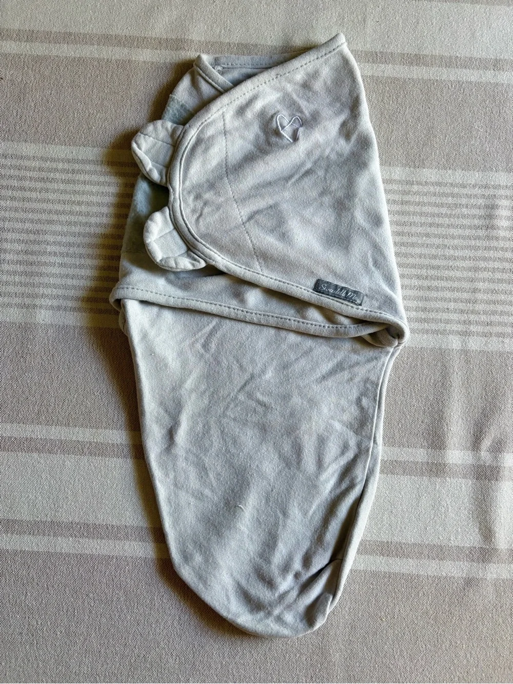 Swaddle Me - Gender Neutral Gray Baby Swaddle Sack - Soft 100% Cotton